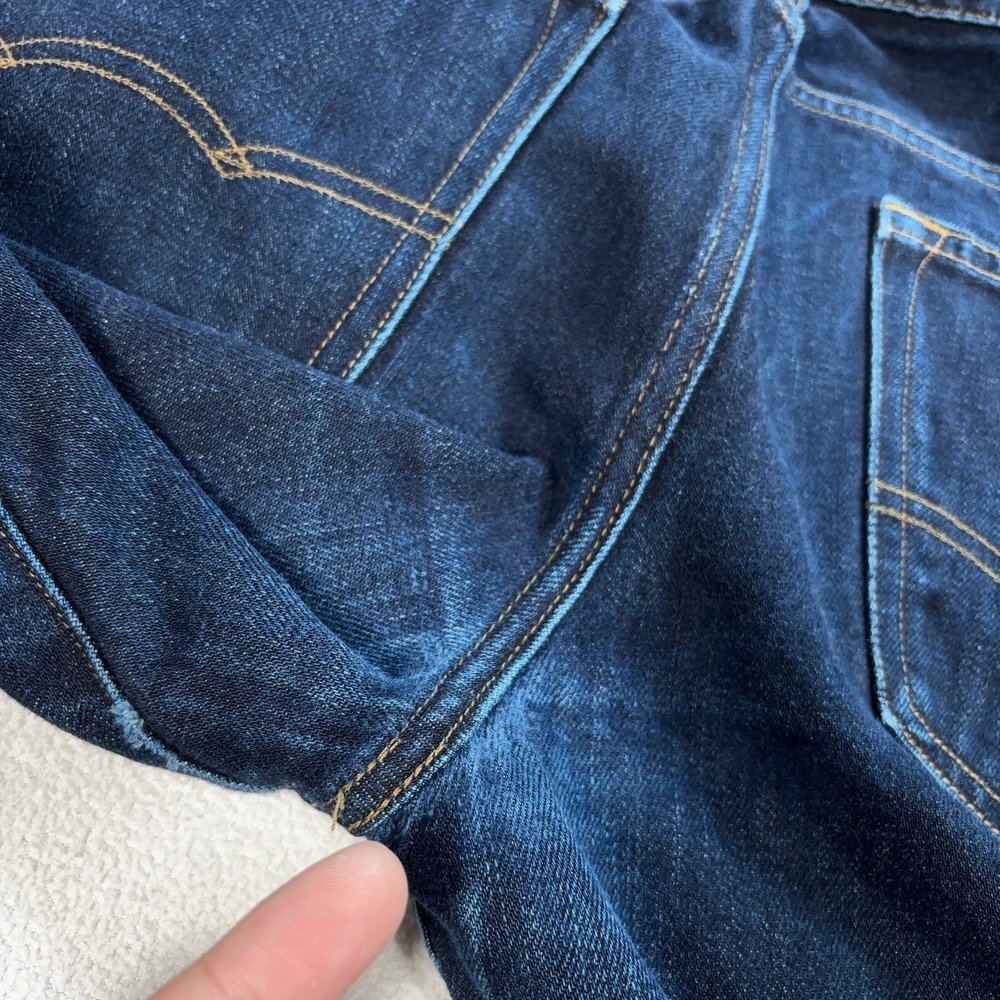 American Eagle Selvedge Jeans Men's 32x33 Blue 100% Cotton Slim Button Fly Denim - Picture 16 of 16